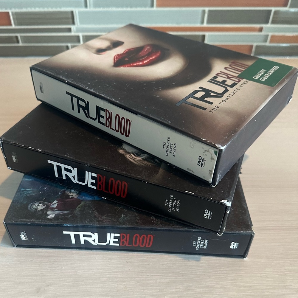 True Blood DVD Boxed Sets Seasons 1, 2, and 3